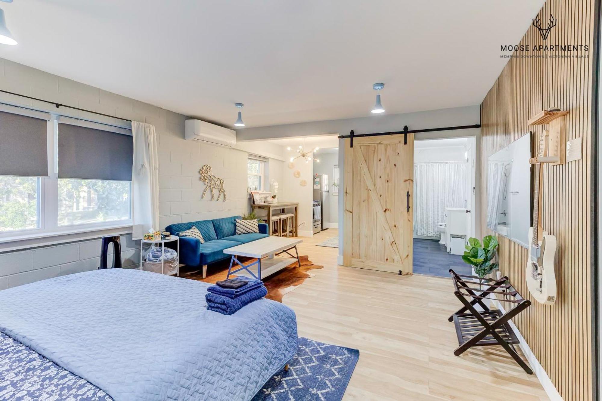 The Moose #7 - Instaworthy Studio With Amazing Views, Free Parking & Heated King Bed メンフィス エクステリア 写真